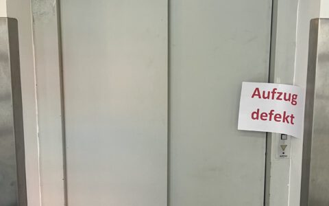 Aufzug in der Musikschule Schongau